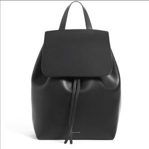 Mansur Gavriel Black Backpack (saffiano leather)